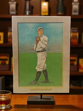 T3 Turkey Red Christy Mathewson Baseball Print Wooden Sign Display Photo 9x12