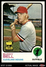1973 Topps #31 Buddy Bell xGAP Indians ROOKIE ASR COMMON VARIATION 4 - VG/EX