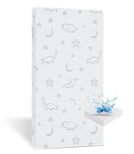 Crib Mattress Topper 2" x 27.5" x 52", High Density Foam Breathable Baby and ...