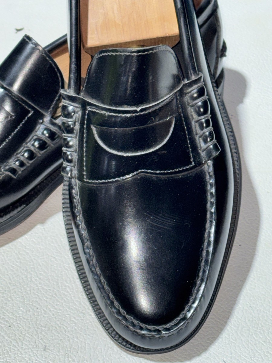 NEW Vintage Church's Men's Black Handmade Loafers Sz 9 M & Shoe