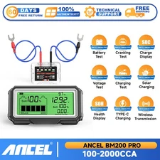 ANCEL BM200 PRO Car 12V Battery Tester Monitor Charging Cranking System Analyzer