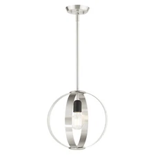 Livex Lighting - Modesto - 1 Light Pendant in Industrial Style - 12.25 Inches