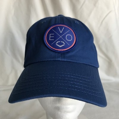 Evoshield Men's Lightweight Unstructured Hat Cap Casual Blue Logo Adjustable