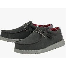Hey Dude Wally Leather Quarry Recycled Mens 8...