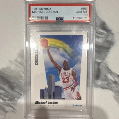 SkyBox 1991-92 Michael Jordan #583 Chicago Bulls PSA 10 Base Set Basketball Card