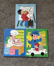 Vintage Playschool Wooden Puzzles Set Of 3