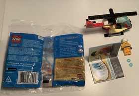 LEGO City Lot of 3: 4437 Police Pursuit, 60001 Fire Chief Car, 30566 Helicopter