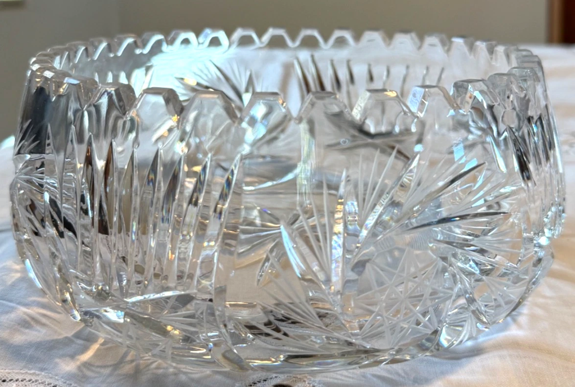 Pinwheel Crystal Bowl In Crystal Contemporary Glass for sale | eBay