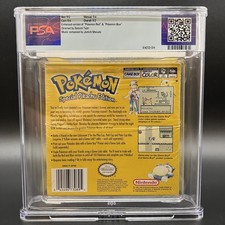 Pokemon Yellow Version Special Pikachu Edition Pixelated Rating PSA 9.2 CIB USA