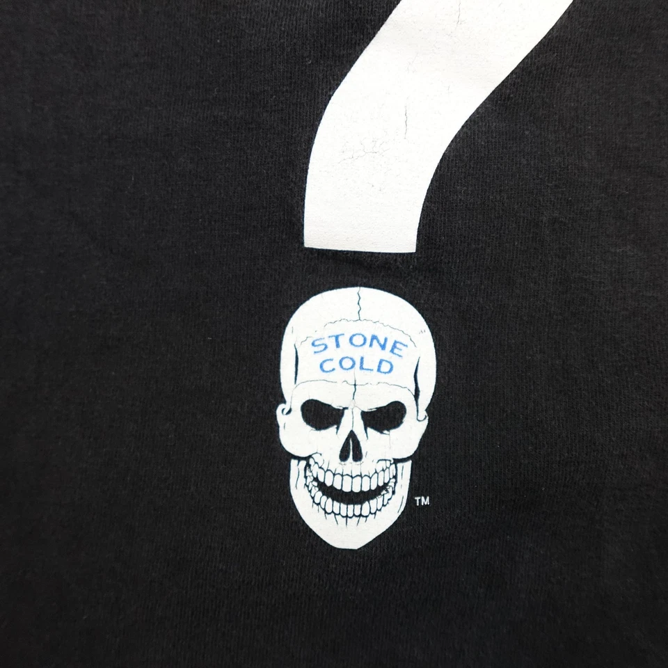 Stone Cold Steve Austin What? Shirt Mens 2XL Black WWE Wrestling Graphic Tee - Image 3 of 4