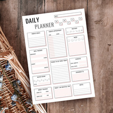 Daily Planner / Minimal Neutral Organizer / Undated Productivity