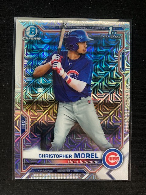 Christopher Morel 2021 Bowman Chrome Prospects Mojo Refractor 1st #BCP-131 Cubs