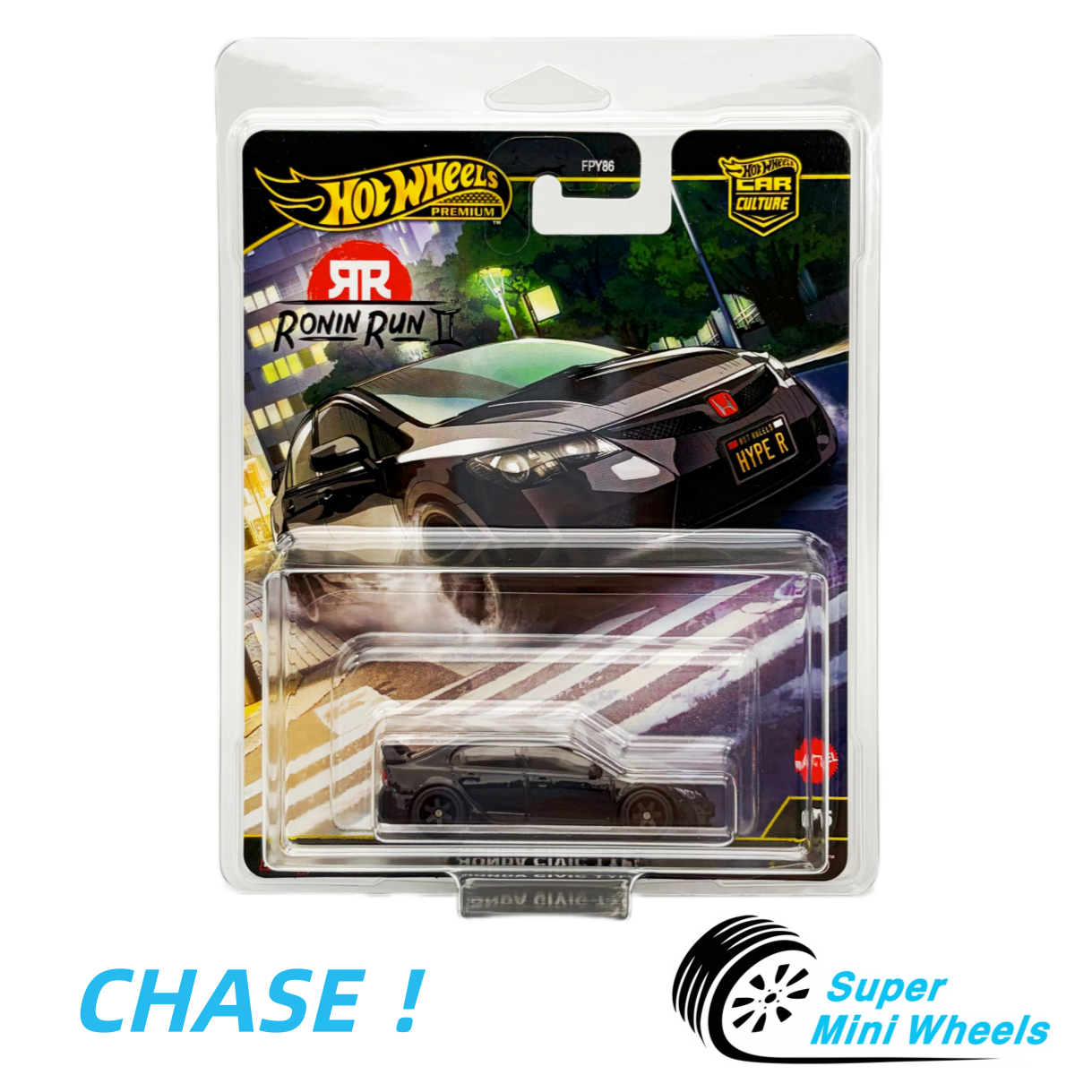 CHASE ！Hot Wheels '07 Honda Civic Type Car Culture Ronin Run II w