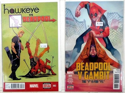 Hawkeye vs. Deadpool Lot of 2 #0, V Gambit 5 (2014) Marvel Comics 1st Print