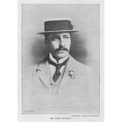 Fred Bickley Manager der Casuals Football Team - Antikdruck 1894