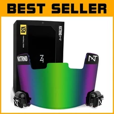 Durable Green Football Visor for Adult & Youth Helmets - Includes Clips & Bag