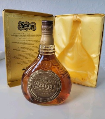 Whisky Rarität Johnny Walker Swing 1970er Jahre Präsent Verpackung ungeöffnet