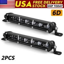 2x 7inch 30w Led Work Light Bar Driving Fog Spot Flood Off Road Truck Suv Atv