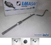 Imasaf Auspuff Mitteltopf + Anbauteile für Fiat 500 + C 1.2 + LPG 2015-