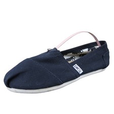 TOMS Classic Alpargata Women's Black Canvas Slip-On Shoes Size 6 Casual