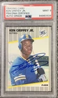 Ken Griffey Jr. 1989 Fleer #548 Signed Rookie Baseball Card PSA 9