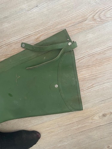 Vintage Streamfisher Waders Uk 9 Rubber Long Tall Wellington Boots Fishing - Picture 5 of 12