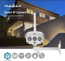 NEDIS SmartLife Außenkamera WLAN Intelligente Kamera Full HD IP67 Android & IOS