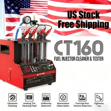 CT160 Automotive Car Ultrasonic Fuel Injector Cleaner&Tester Cleaning Machine US