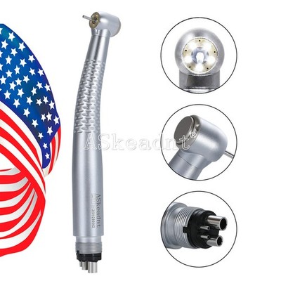 Dental 5 LED High Speed Handpiece With 5 Water Spray Air Turbine W Type