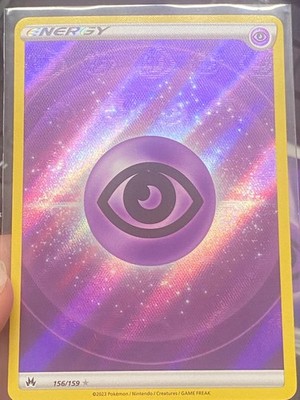 🌀 Basic Psychic Energy | Textured Holo Eyes 156/159 SVE | Pokémon TCG ...