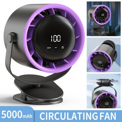 360° Mini USB Ventilator mit Akku Clip Fan Tischventilator Lüfter Leise Clip Fan