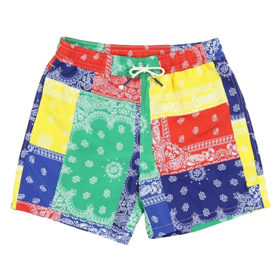 Polo Ralph Lauren Bandana Patchwork Print Multicolor Badeanzug Badehose Shorts