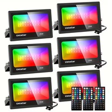 25W LED RGBW Flood Light Garden Outdoor Floodligh IP66 IR Remote Control 1-6 PCS