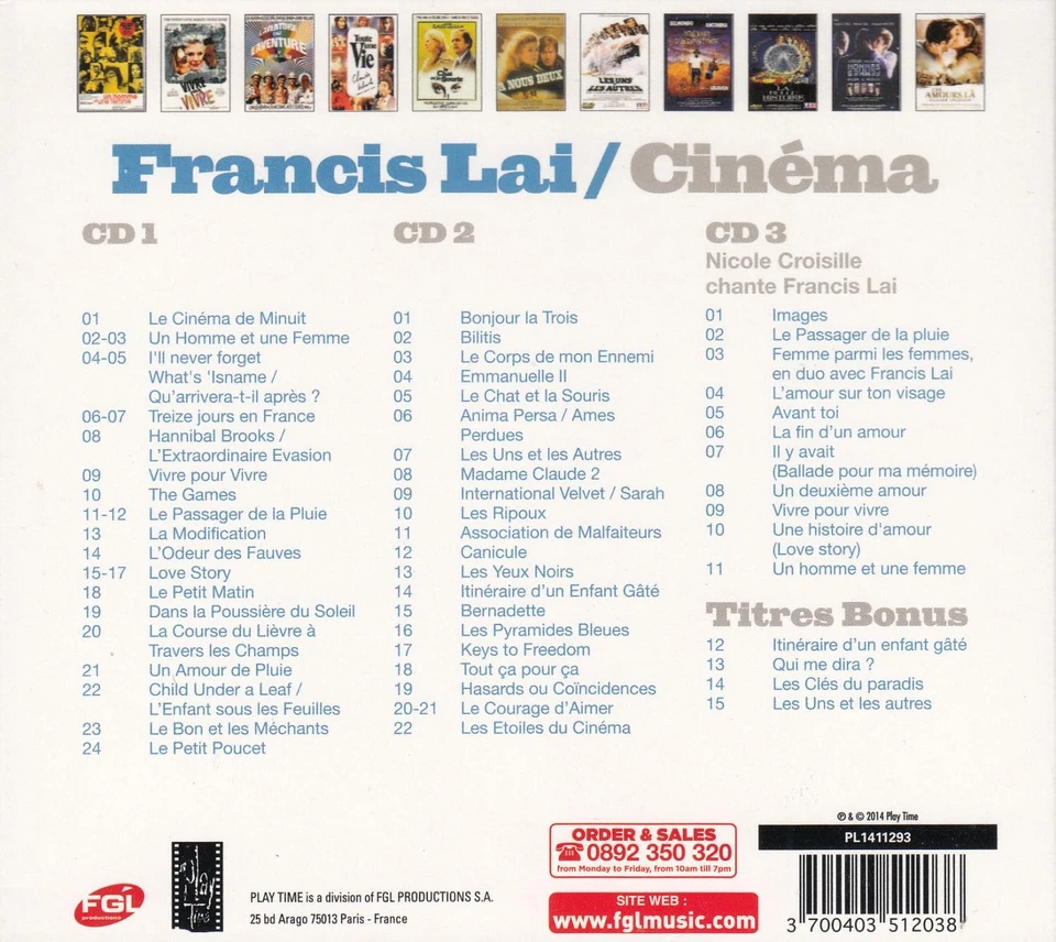 Francis Lai – Cinéma (3CD) - Bild 2 von 2