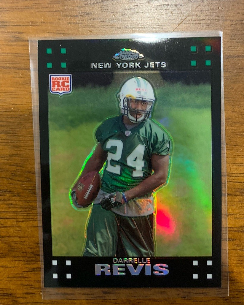 2007 Topps Chrome Darrelle Revis Rookie #TC249 Refractor - New York Jets HOF