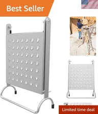 Compact Aluminum Ladder Platform - 375 lbs Capacity for Enhanced Work Efficiency