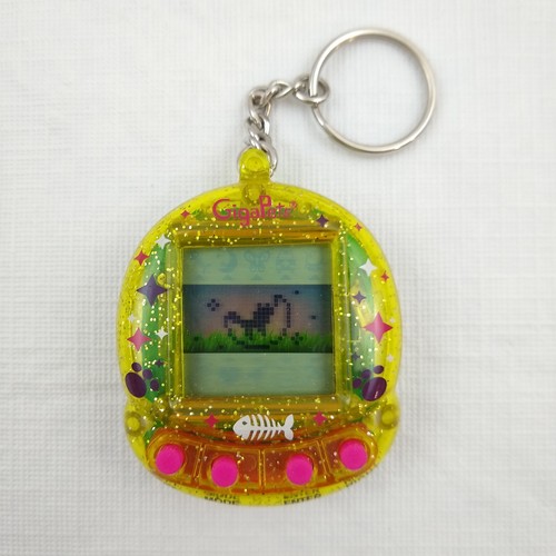 GigaPets StarCat CompuKitty 2 in 1 Kitty Cat Virtual Pet Keychain Working