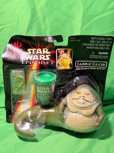 Star Wars Episode 1 Jabba Glob Action Figure Jabba The Hutt 1998  Not Mint Card