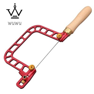 Coping Saw Aluminum Alloy Frame Fret Saw with Diamond Handmade Wire Jigsaws