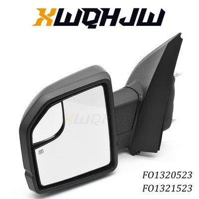Tow Mirror Fits 2015-2018 Ford F150 Power Heated+LED Signal Black 8Pin