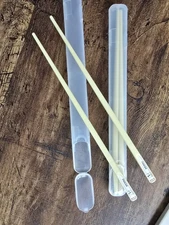 Panda Chopsticks with Case Yellow Set of 2