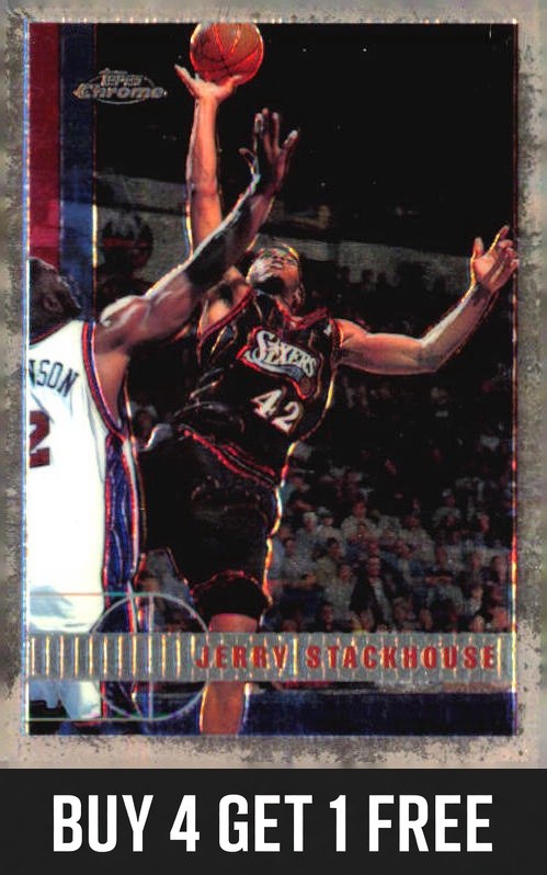 Jerry Stackhouse 1997-98 Topps Chrome #204 Philadelphia 76ers