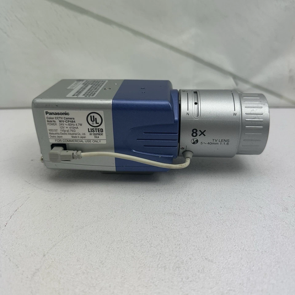 Cámara de vigilancia CCTV a color Panasonic WV-CP484 con WV-LZ62/8S 5-40 mm 1:16 Foto 3 de 4