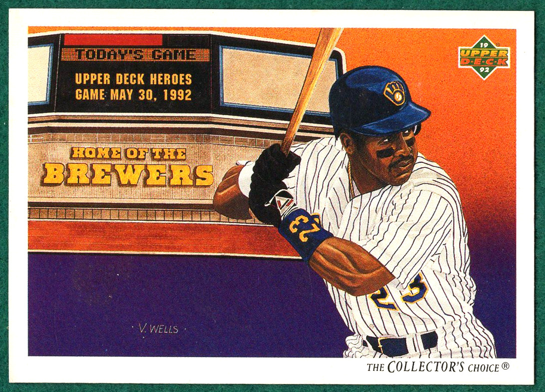 Greg Vaughn - 1992 Upper Deck #97 - Milwaukee Brewers The Collector's Choice