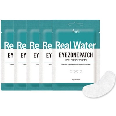 PRRETI Real Water Eye Zone Patch 30 Blatt x 5 Packungen Multi Care Masks K-Be...