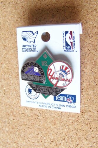 1995 Rockies v NY New York Yankees pin First Games Coors Field Exhibition Series - Picture 2 of 7