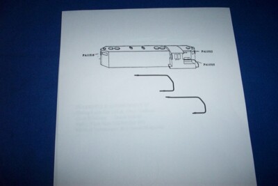 American Flyer Parts - PA11515 Cab Rails for GP7 Diesel - 2 pcs.#66
