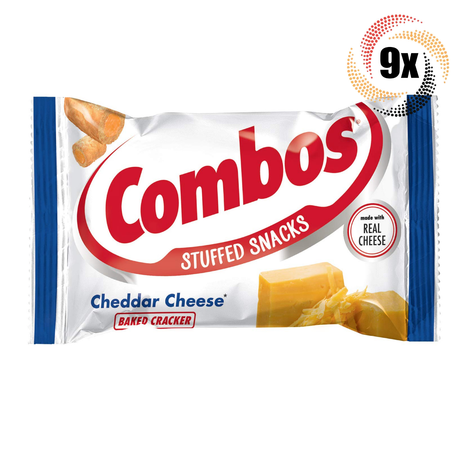 запеченный крекер со вкусом сыра Чеддер в пакетиках по 9 штук | 1,7 унции