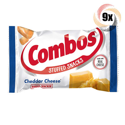 9x Bags Combos Stuffed Snack Cheddar Cheese Flavor Baked Cracker | 1.7oz