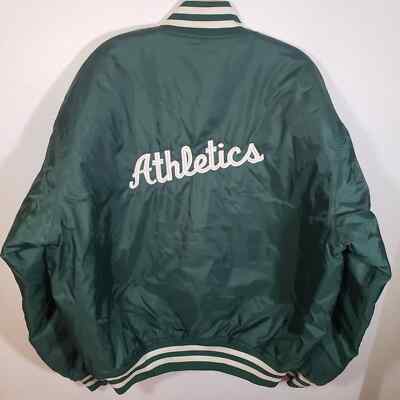 Vintage Athletics A's Game Sportswear Nylon Varsity Jacket Vintage Athletics A's Game Sportswear Nylon Varsity Jacket